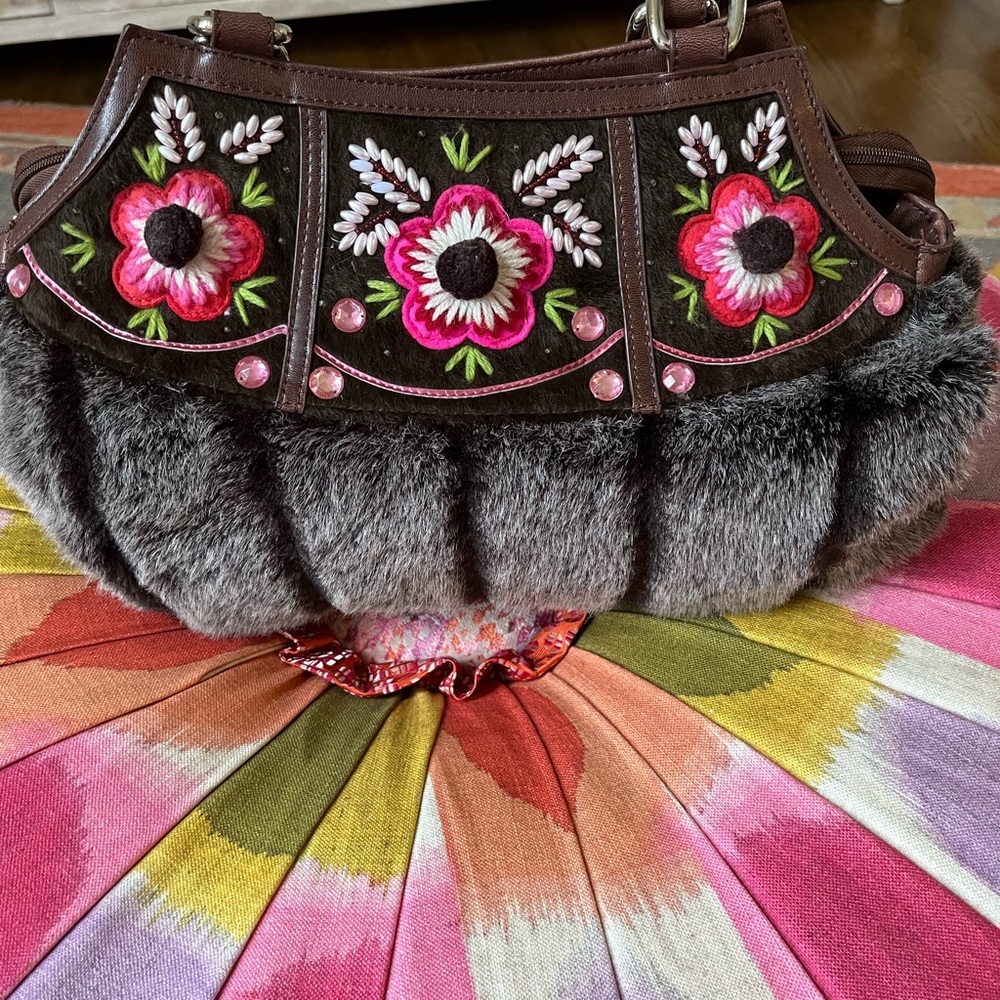 Oilily faux fur handbag